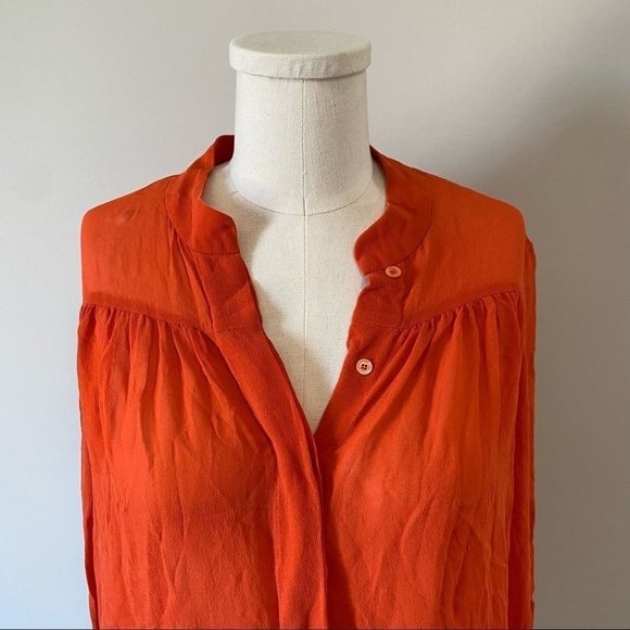Aritzia Wilfred Silk Button Up Blouse Long Sleeve - Picture 3 of 12